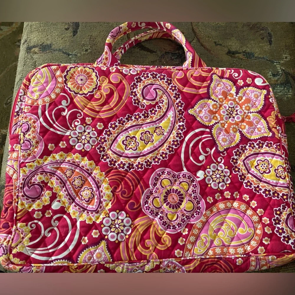 Vera Bradley Raspberry Fizz Laptop Bag